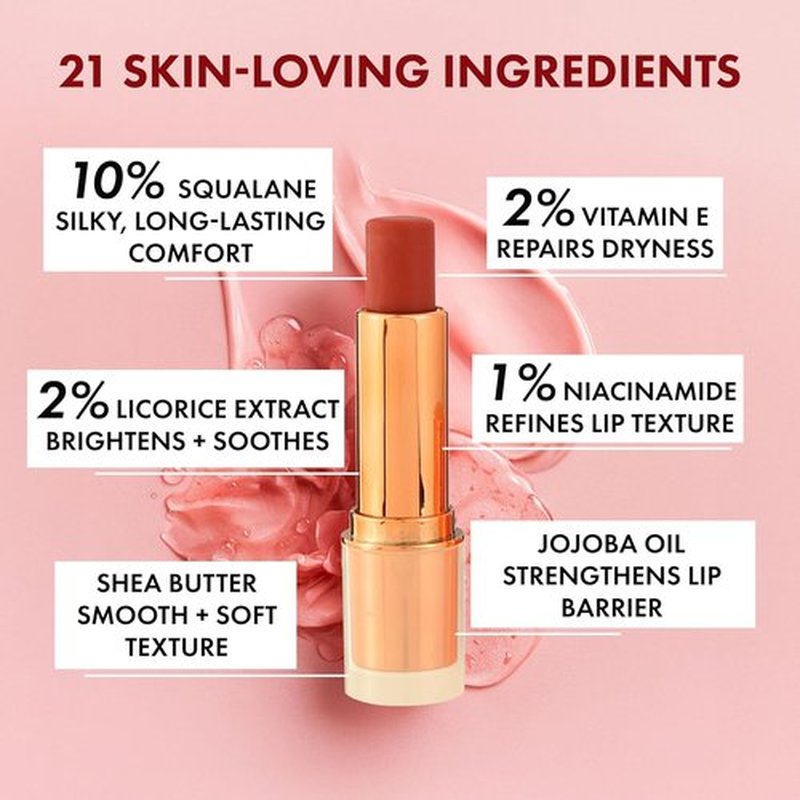 Skiennix Tinted Lip Balm - Hydrating Lip Tint with Cold-Pressed Oils & Ceramides - Natural Color for Soft, Moisturized Lips - Clean, Non-Toxic Formula