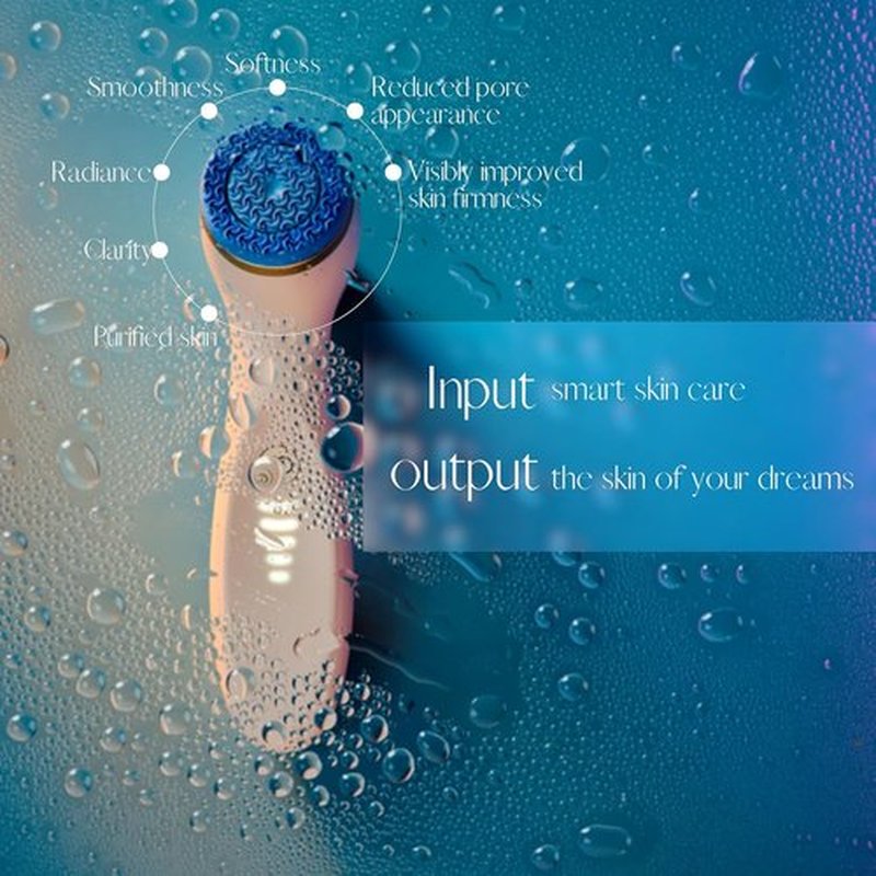 Nu Skin ageLOC LumiSpa iO Blue System - Smart Facial Cleansing Device for Glowing Skin | Two-Minute Routine
