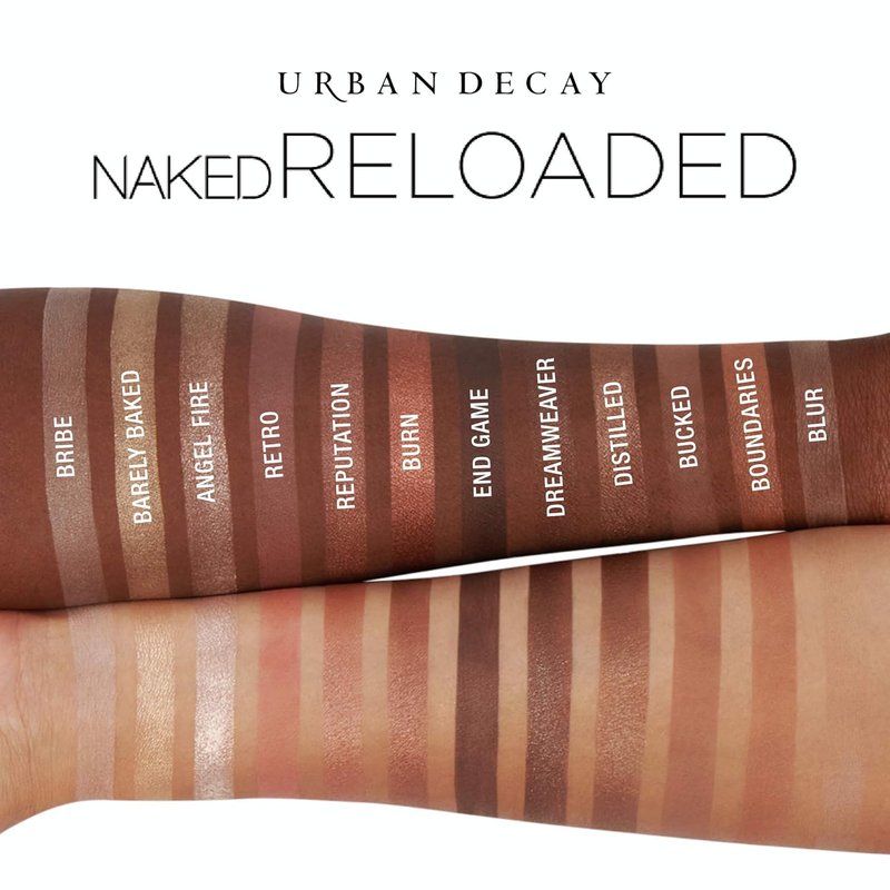 Urban Decay Naked Reloaded Eyeshadow Palette - 12 Warm Bronze Shades for Natural Smokey Eye | Vegan & Cruelty-Free