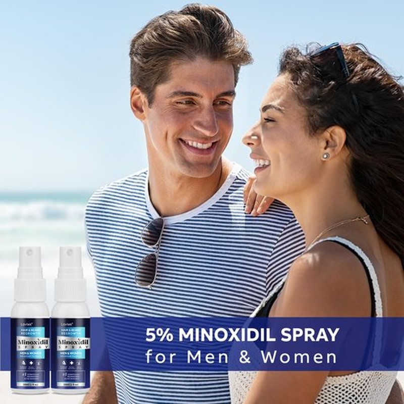 5% Minoxidil for Men Hair, Minoxidil for Women Hair Growth, Minoxidil Spray for Men and Women, Minoxidil 5 Percent Hair Regrowth Treatment 2PCS.