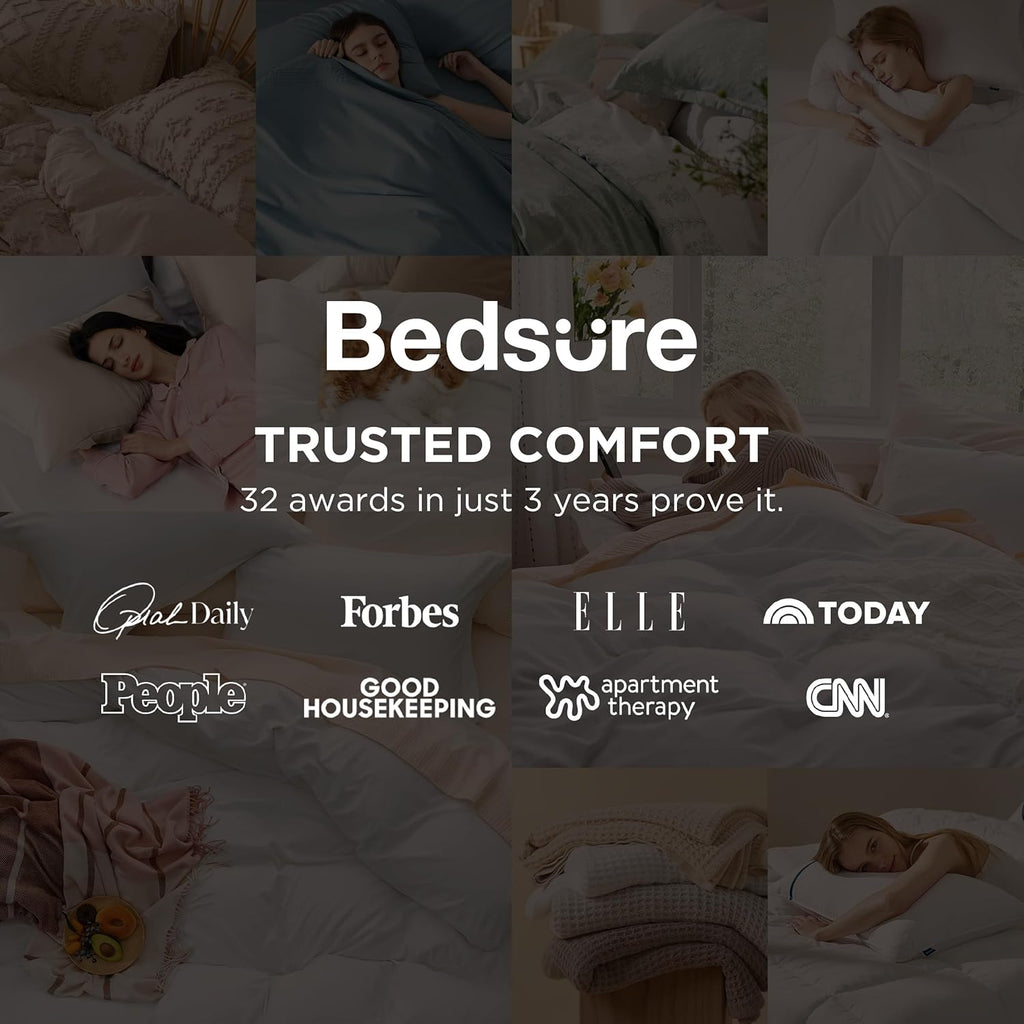 Bedsure Terracotta Duvet Cover Set - Extra Soft Cotton-Like Polyester, Full Size 3 Pieces, 80x90 Inches with Zipper Closure & 2 Pillow Shams