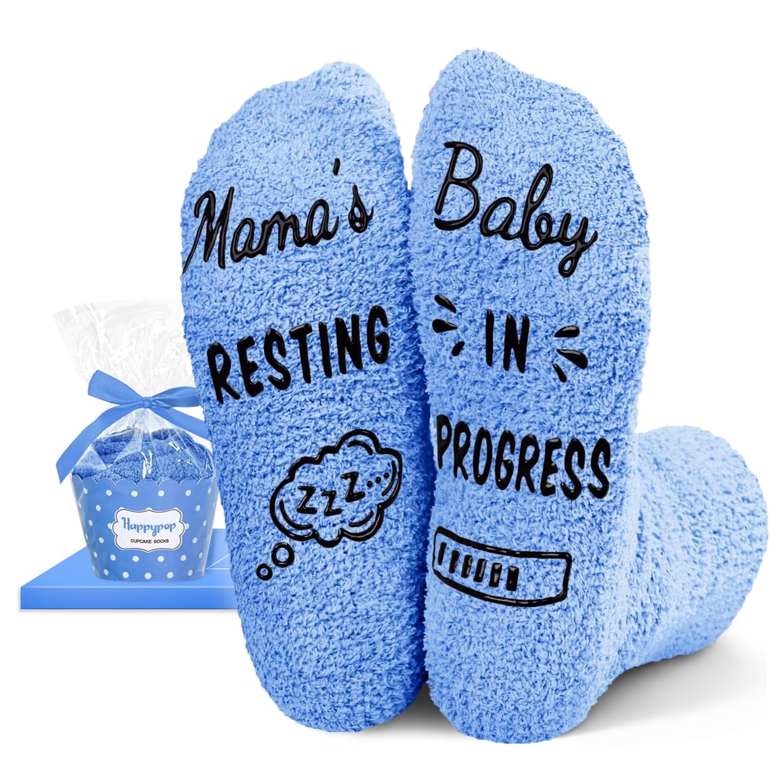 HAPPYPOP New Mom Gifts for Women - Pregnancy Socks for Pregnant Wife, Mother's Day Gifts for First Time Moms, Labor Delivery Gift