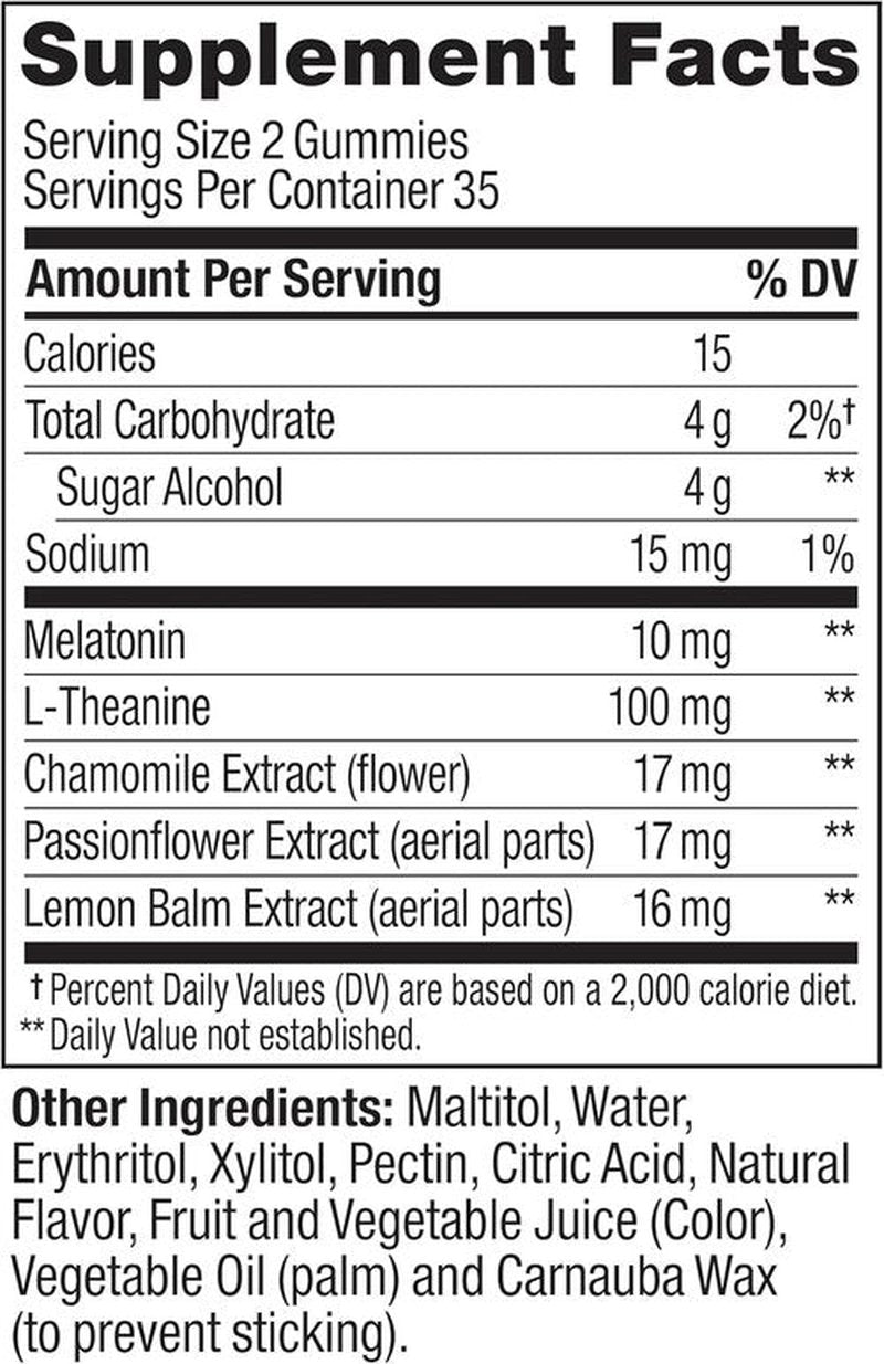 OLLY Max Strength Sleep Gummies - 10mg Melatonin & L-Theanine, Sugar-Free, Vegetarian, Strawberry - 50 Count