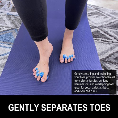 Oogway Master Toe Separators & Toe Spacers, Toe Stretcher for Correcting Bunions and Restoring Toes to Their Original Shape, Men and Women Gel Toe Spreaders