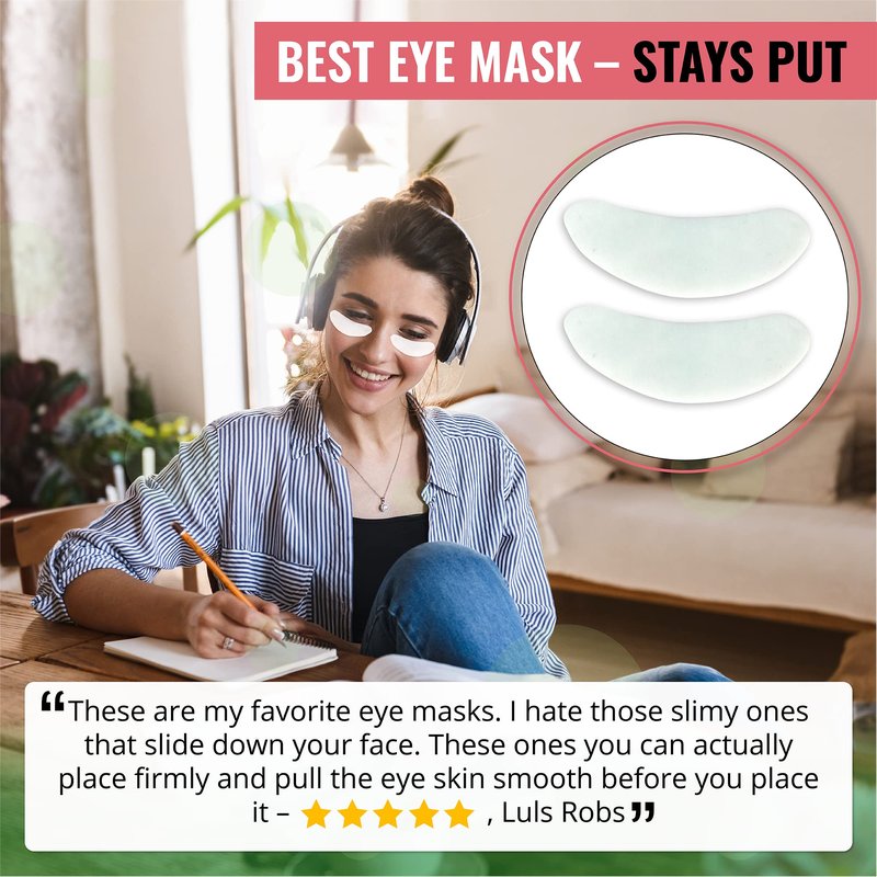 Under Eye Patches for Dark Circles and Puffiness (20 Pairs) - Korean Skin Care Caffeine Collagen Eye Patches for Puffy Eyes -Hydrogel Eye Patch - Under Eye Mask - Aloe Vera Rose Green Tea Gel Eye Pads
