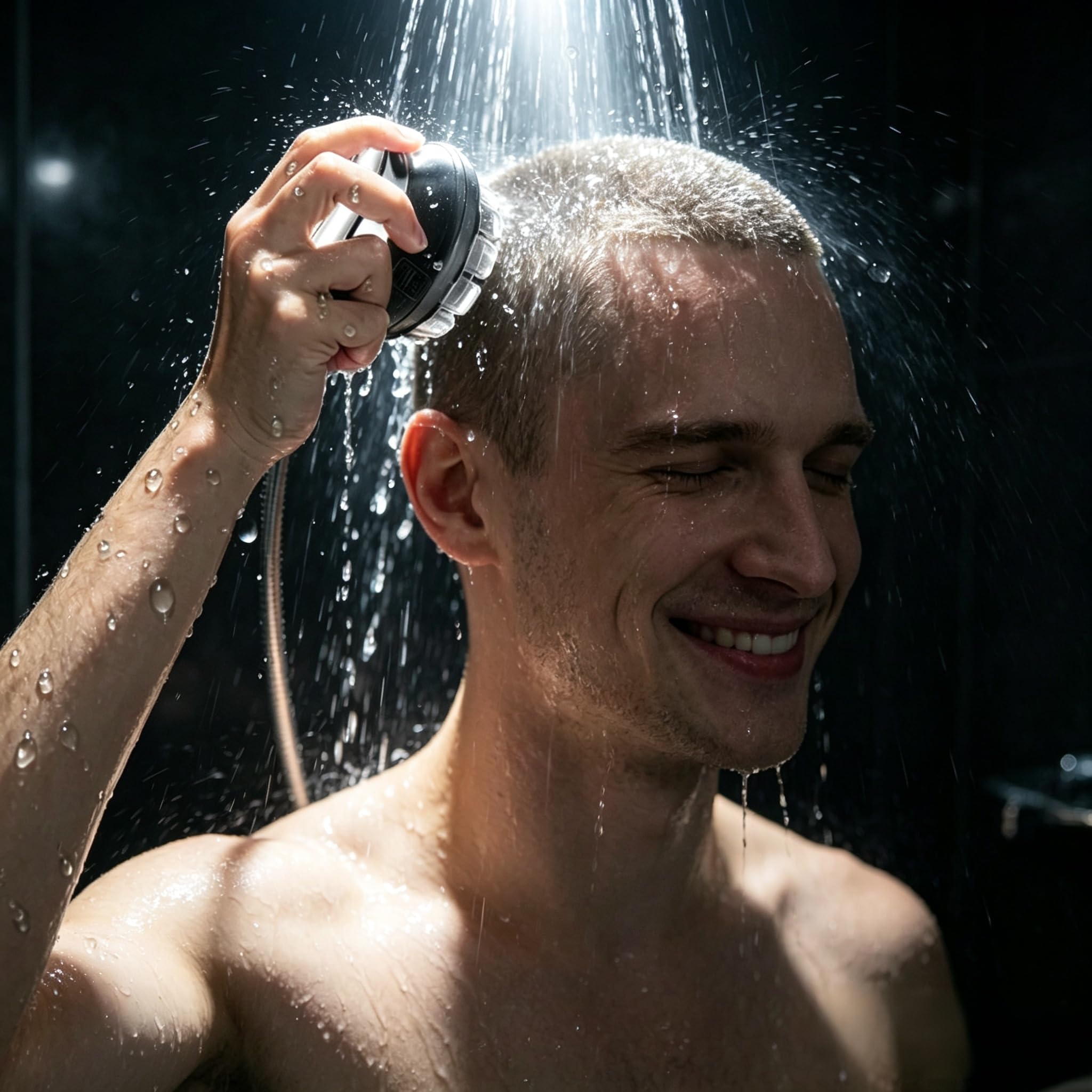 Yinicare® Self Haircut Kit for Men 360° Even-Cut Hair Clipper for Buzz Cut & Crew Cuts Palm-Held Cordless Waterproof Wet & Dry Trimmer with LED Display and USB Rechargeable, Easy to Clean