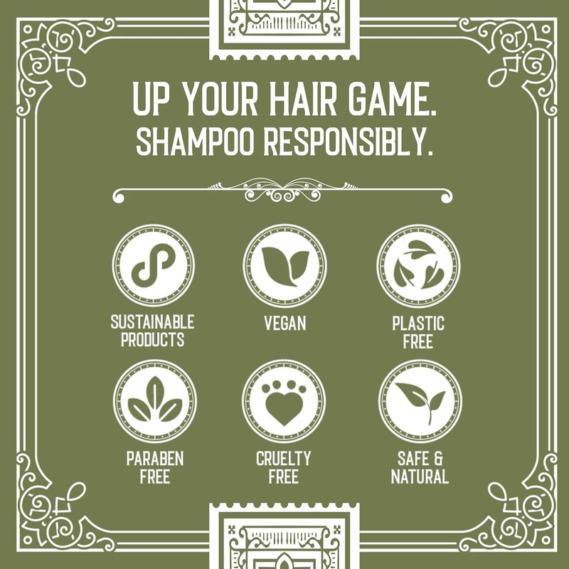 Viori Hamish & Co. Shampoo Bar - Citron & Ginger - Natural Men's Shampoo - Handcrafted with Islay Whiskey