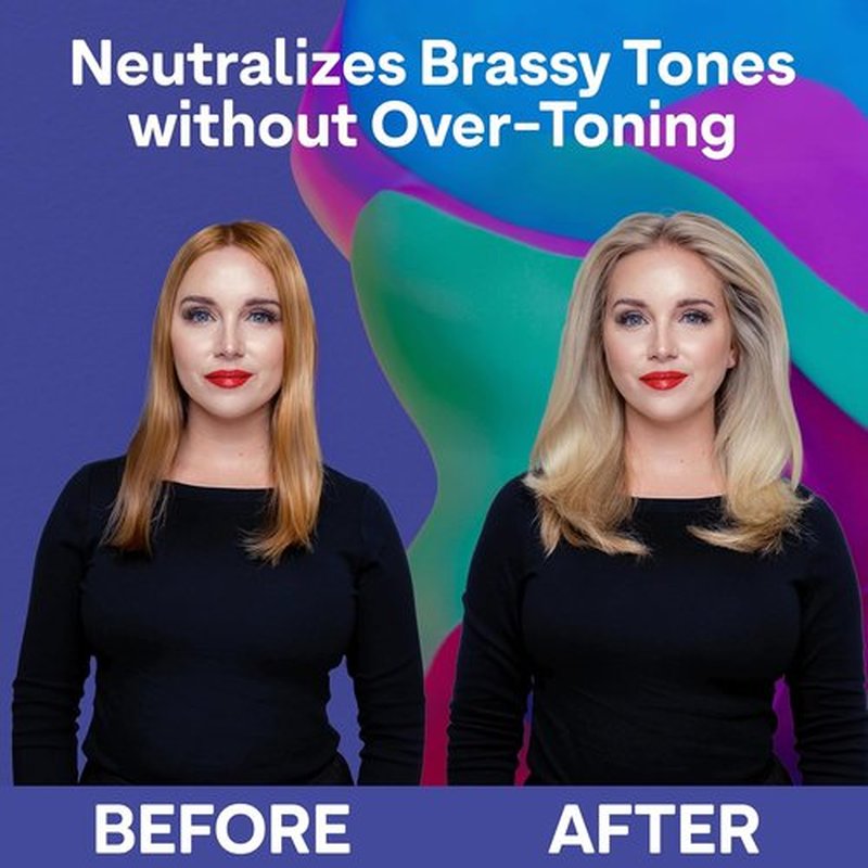 Colorproof Daily Blonde Conditioner - 8.5 Fl. Oz. Purple Toning & Detangling Formula with Citrus, Jasmine & Coconut Milk Scent