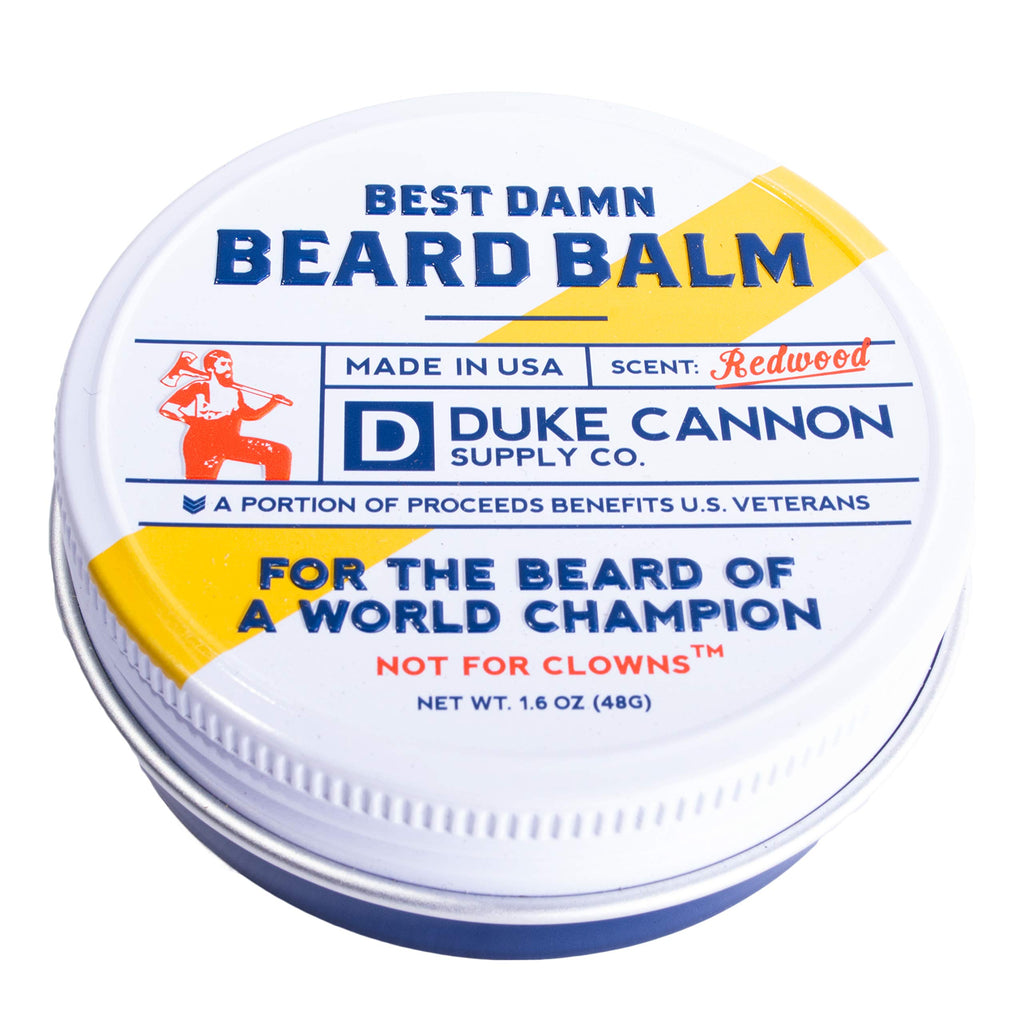 Duke Cannon Supply Co. Best Beard Bundle - 3 oz. Oil & 1.6 oz. Balm, Redwood Scent, Travel Size, 2-Piece Set