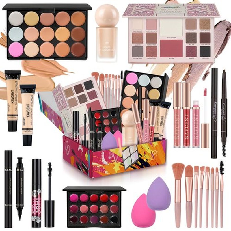 Makeup Kit for Women Teens full Kit Makeup set for Teens Teenagers 14-16 Eyeshadow Foundation Makeup Gift set for Women Makeup Kits for Teen Girls