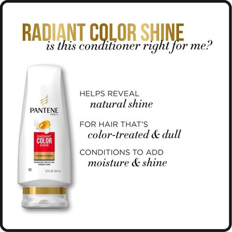 Pantene Pro-V Radiant Color Shine Conditioner - 17.7 Fl Oz | Enhance Color & Shine