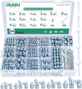 OURU Grease Fittings Assortment, 240PCS SAE & Metric Zerk Grease Fittings NPT 1/4" 1/8" M6 M8 M10, Straight 45 90 Degree Grease Nipple with Wrench Kit(7-11mm) for Grease Gun