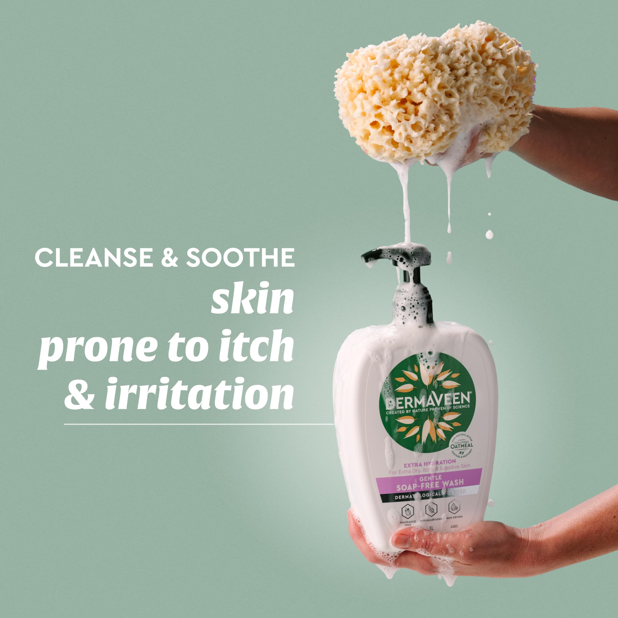 DermaVeen Extra Gentle Soap Free Wash 1 Litre