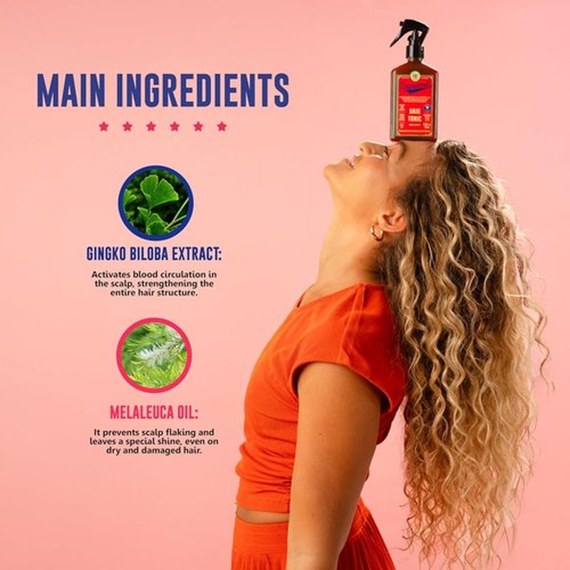 Lola From Rio - Rapunzel Hair Tonic Spray for Women | Strengthen & Thicken Fine Hair - 8.45 fl oz