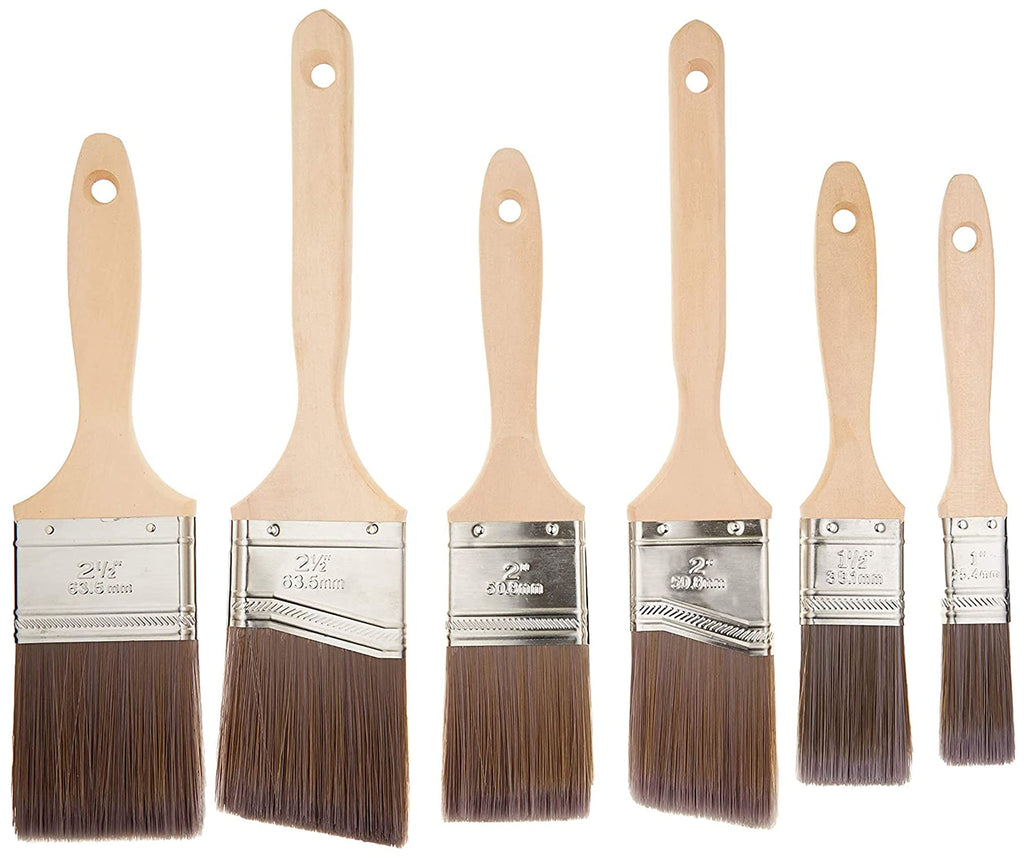 ALLWAY CP6 Premium 6-Piece Paint Brush Set