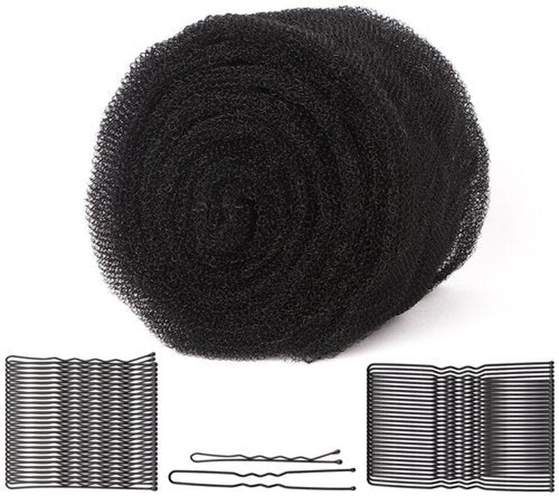 FEUNLEM Hair Sponge for Updo & Volume Bumps Tool, Hair Filler for Thin Hair, Padding for Updo, Salon Must-Have, Black