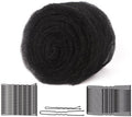 FEUNLEM Hair Sponge for Updo & Volume Bumps Tool, Hair Filler for Thin Hair, Padding for Updo, Salon Must-Have, Black