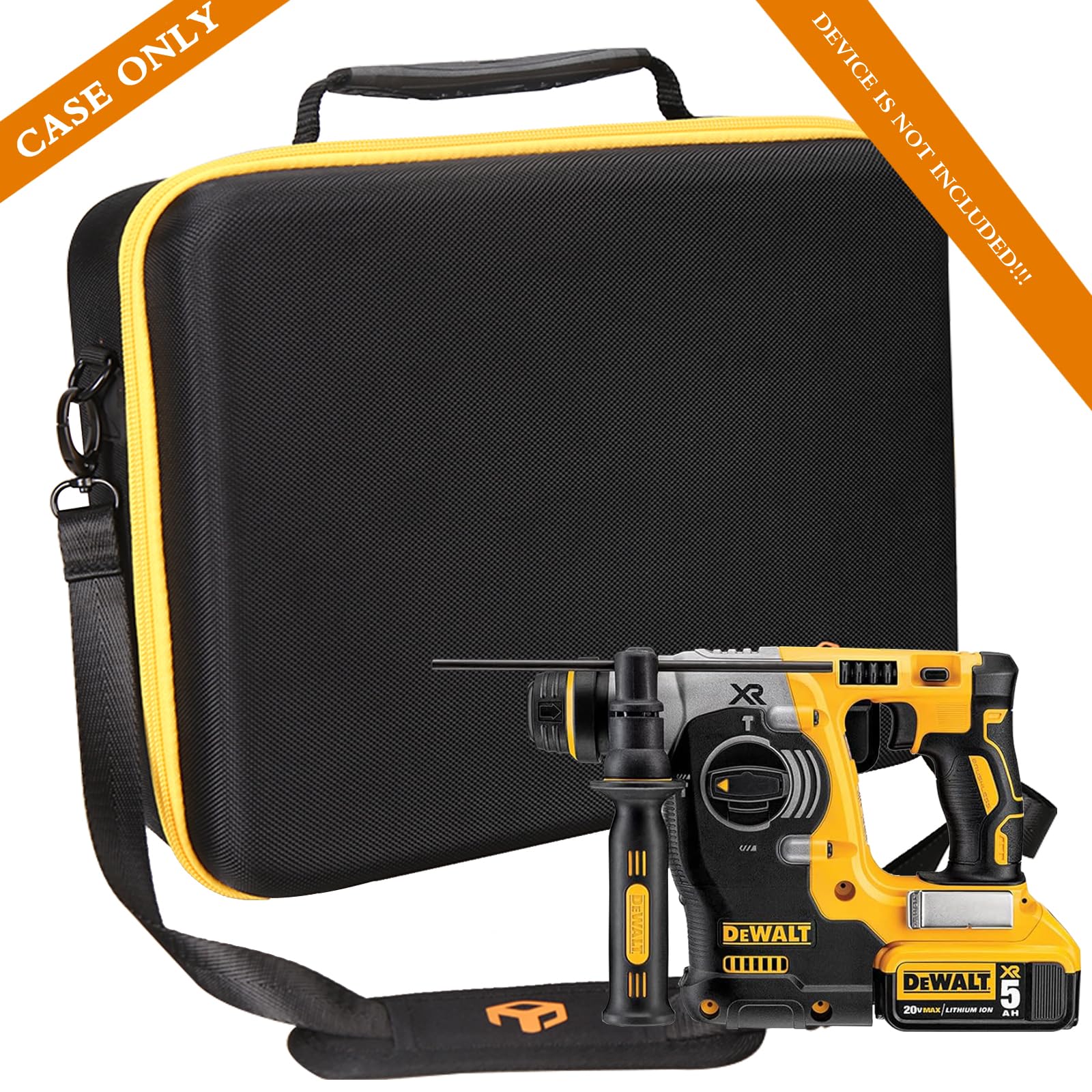 Aproca Case Compatible with DEWALT 20V MAX SDS Rotary Hammer Drill (DCH273B), Portable Storage Bag for Accessories (Case Only)