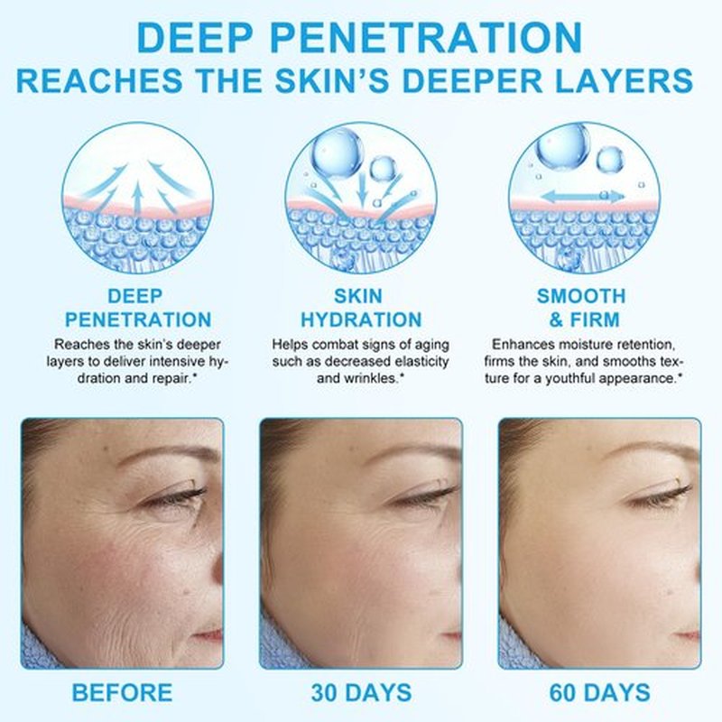 Hyaluronic Acid Powder for Face - High Purity, Water-Soluble Hydrating Powder for DIY Serum, Moisturizer, Skin Care Routine - Deep Moisture, Fine Lines, Anti-Aging Support 120G