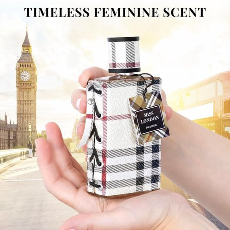 Miss London Eau De Parfum for Women - Floral & Citrus Blend with Honeysuckle, Rose, Jasmine - 100ml Elegant Scent for Daily Wear & Special Occasions