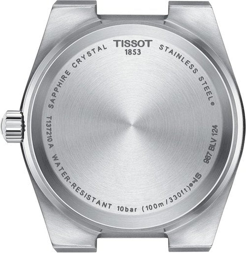 Tissot PRX Swiss Quartz Watch for Women - 35mm Stainless Steel Case, Pink Dial, T1372101133100
