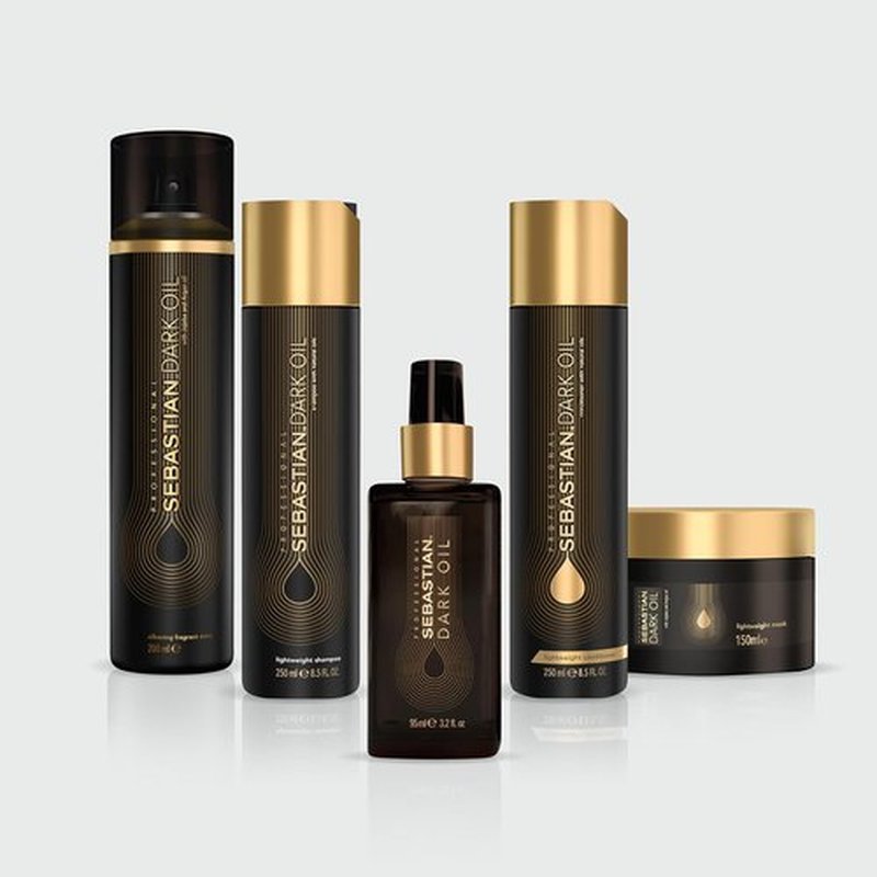 Sebastian Professional Dark Oil Shampoo - Lightweight Formula Infused with Jojoba & Argan Oil for Silky Hair