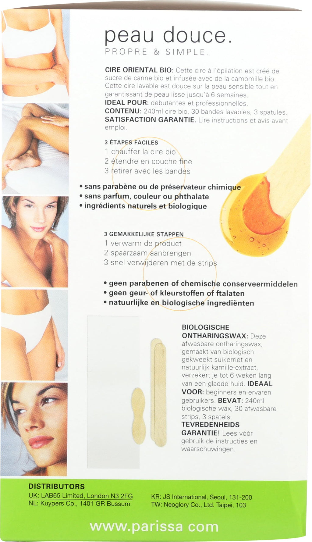 Parissa Natural Hair Removal Organic Wax, Cane Sugar, 8 Oz
