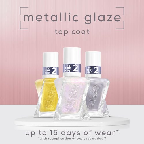 essie Nail Polish, 2 Piece Holiday Nail Polish Set, Winter Frost Longwear Duo, Includes Vegan White and Chrome Shades, 1 Kit