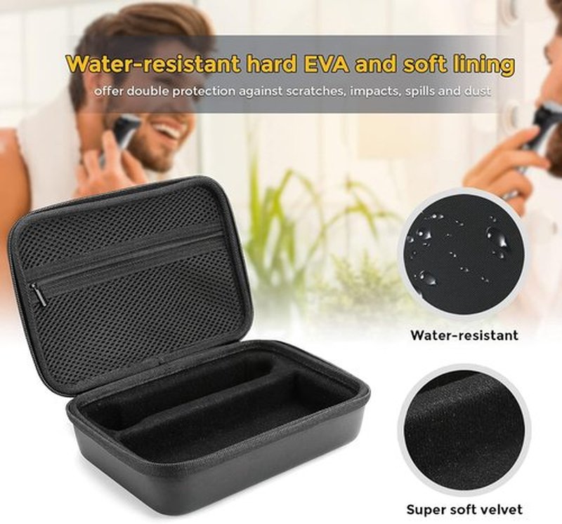 ProCase Hard Carrying Case for Norelco Multigroom Series 7000 | Black Electric Trimmer Storage Solution