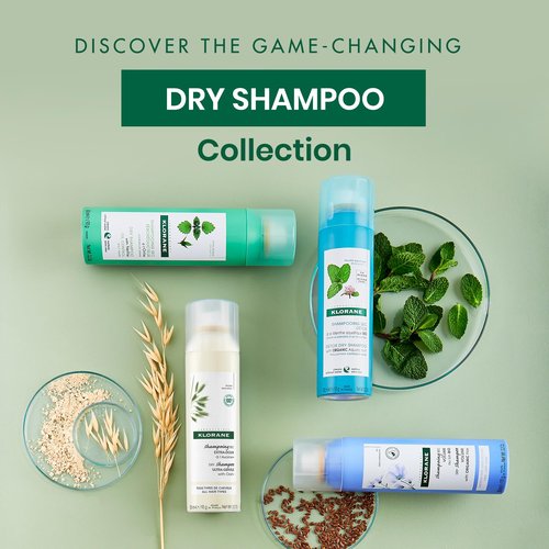 Klorane Ultra Gentle Dry Shampoo with Oat+ - Gentle Formula - Instantly Revives Hair and Eliminates Odor, Dirt, and Oils - Hypoallergenic & Vegan - Paraben & Sulfate-Free - 3.2 oz.