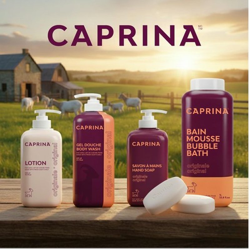 Caprina Goat’s Milk Body Lotion, 500 ml (16.9 oz), ORIGINAL, Hydrating Daily Moisturizer for Normal to Dry Skin