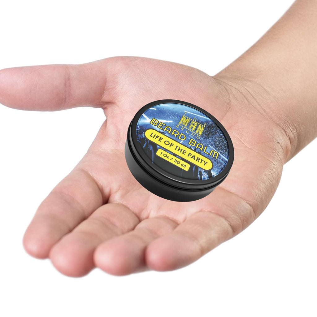 Life of the Party Beard Grooming Balm for Men - Natural Beeswax Based Conditioning Formula for Styling and Care (1 Ounce, Life of the Party)