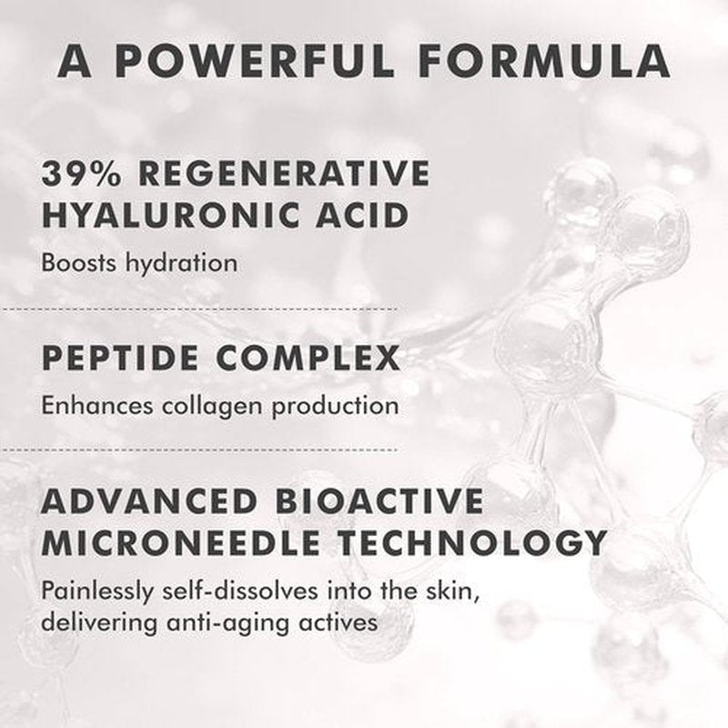 Skyn ICELAND Microneedle Under Eye Patches - 39% Hyaluronic Acid & Peptides for Fine Lines | Vegan, 1 Pair