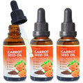 tovaginsh 3Pack Organic Carrot Seed Oil for Hair & Skin, 100% Pure Natural Unrefined Duacus Carota Carrot Carrier Oil for Face and Lip Care, Scalp & Body Massage