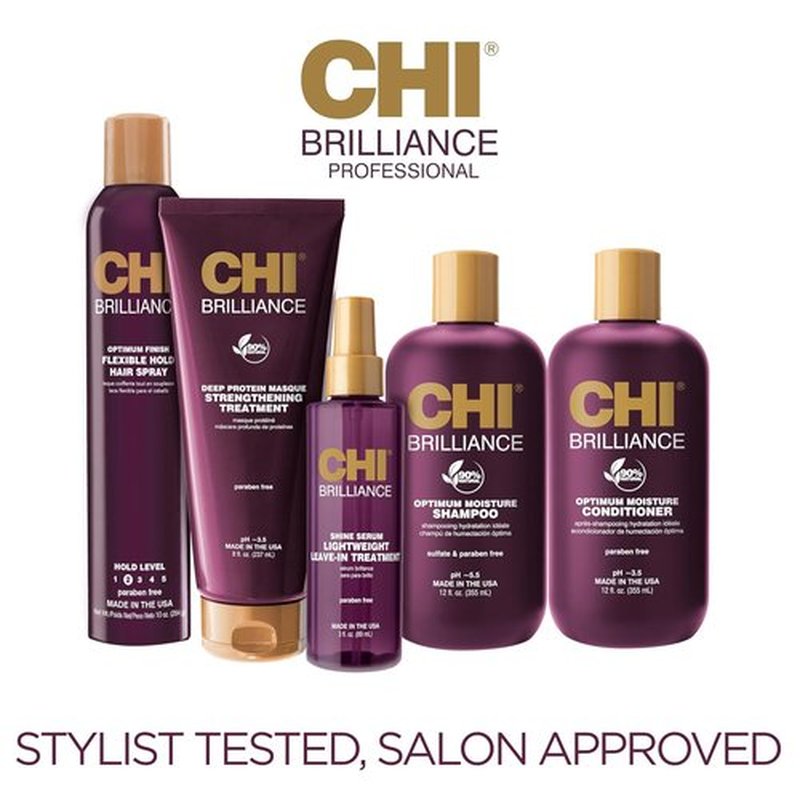 CHI Deep Brilliance Conditioner - Strengthening Formula with Olive & Monoi Oil | 32 Oz, Sulfate-Free