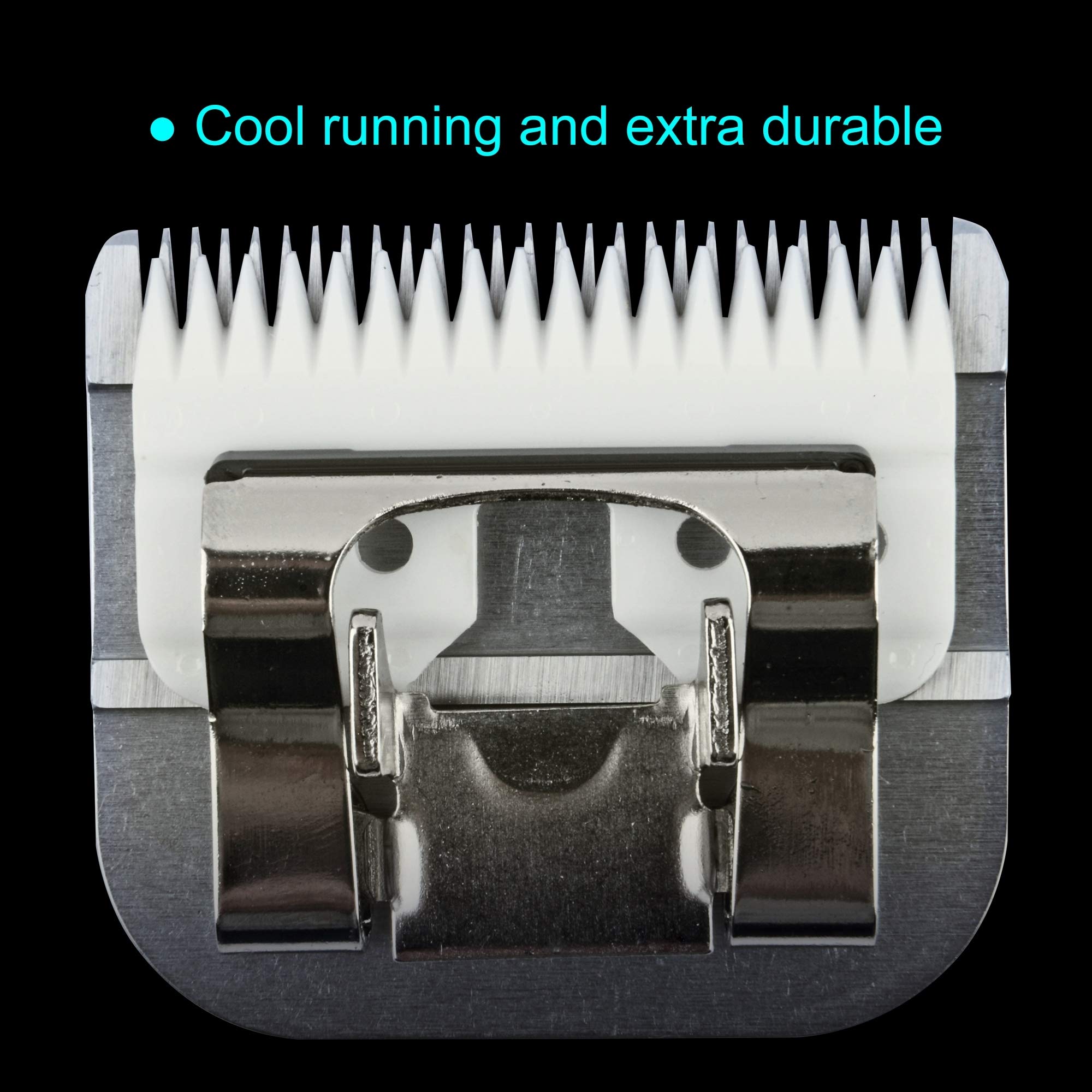 FURZONE Detachable Ceramic Blade - Size 4F Blade 3/8", Made of High-Tech Ceramic Materials, Compatible with Most Andis, Oster, Wahl A5 Clippers
