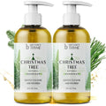 Brittanie's Thyme Christmas Tree All-Natural Olive Oil Liquid Hand Soap | Gluten Free, Vegan, No Parabens, Sulfates or Additives | Cruelty & Fragrance Free (12 Fluid Ounce Pack of 2)
