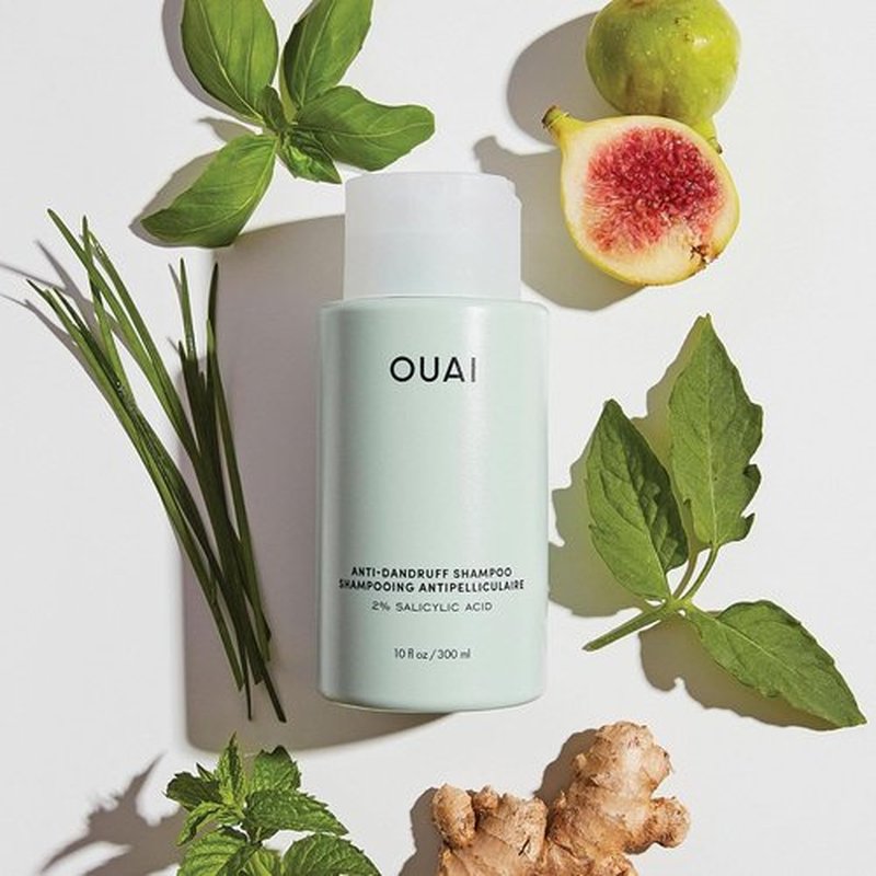 OUAI Anti Dandruff Shampoo - Soothing Salicylic Acid Formula for Flaky Scalp - Reduces Itching & Irritation - 10 Fl Oz