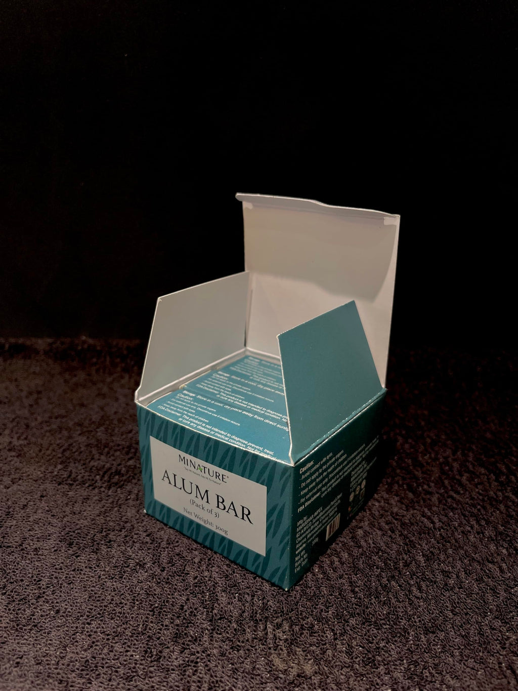 Mi Nature Pure Alum Bar Pack of 3(100g*3)|Natural Phitkari Block |Potassium Alum Stone |Shaving Bar |Skin Astringent |Water Clarifier |Odor Control