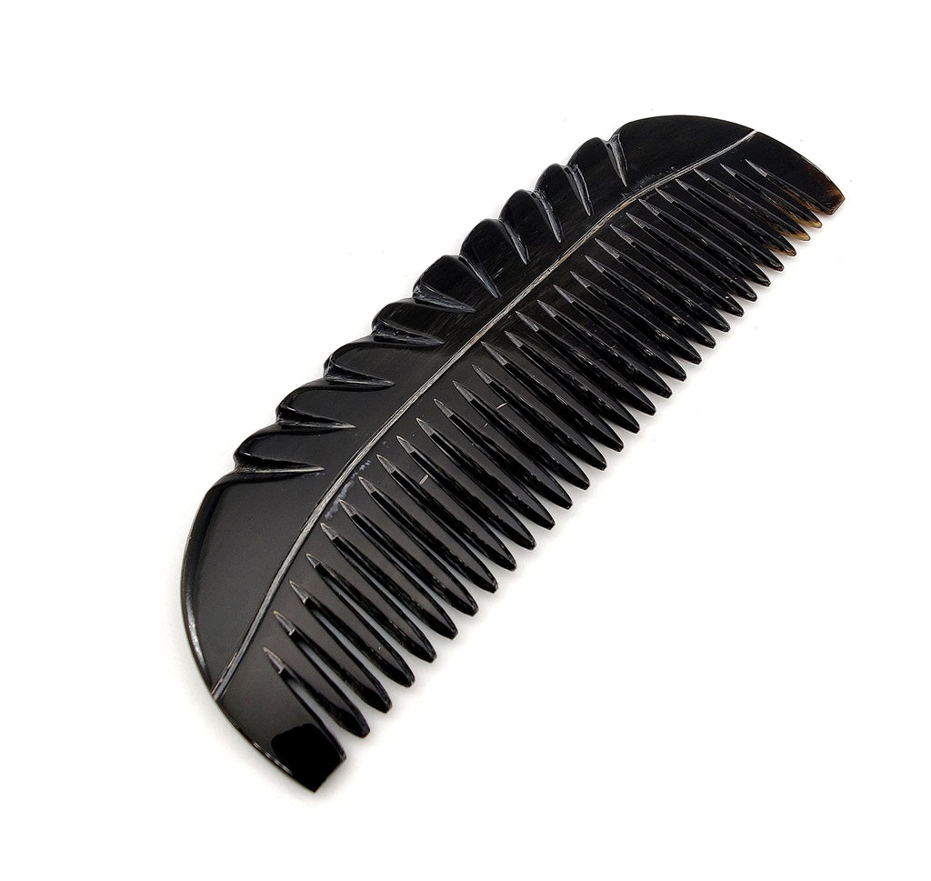 5MOONSUN5's Ox Horn Comb - Premium Quality 100% Handmade Anti Static Natural Fine Horn Pocket Comb - Professional Detangling Massage - Great Gift - 5.5 inch