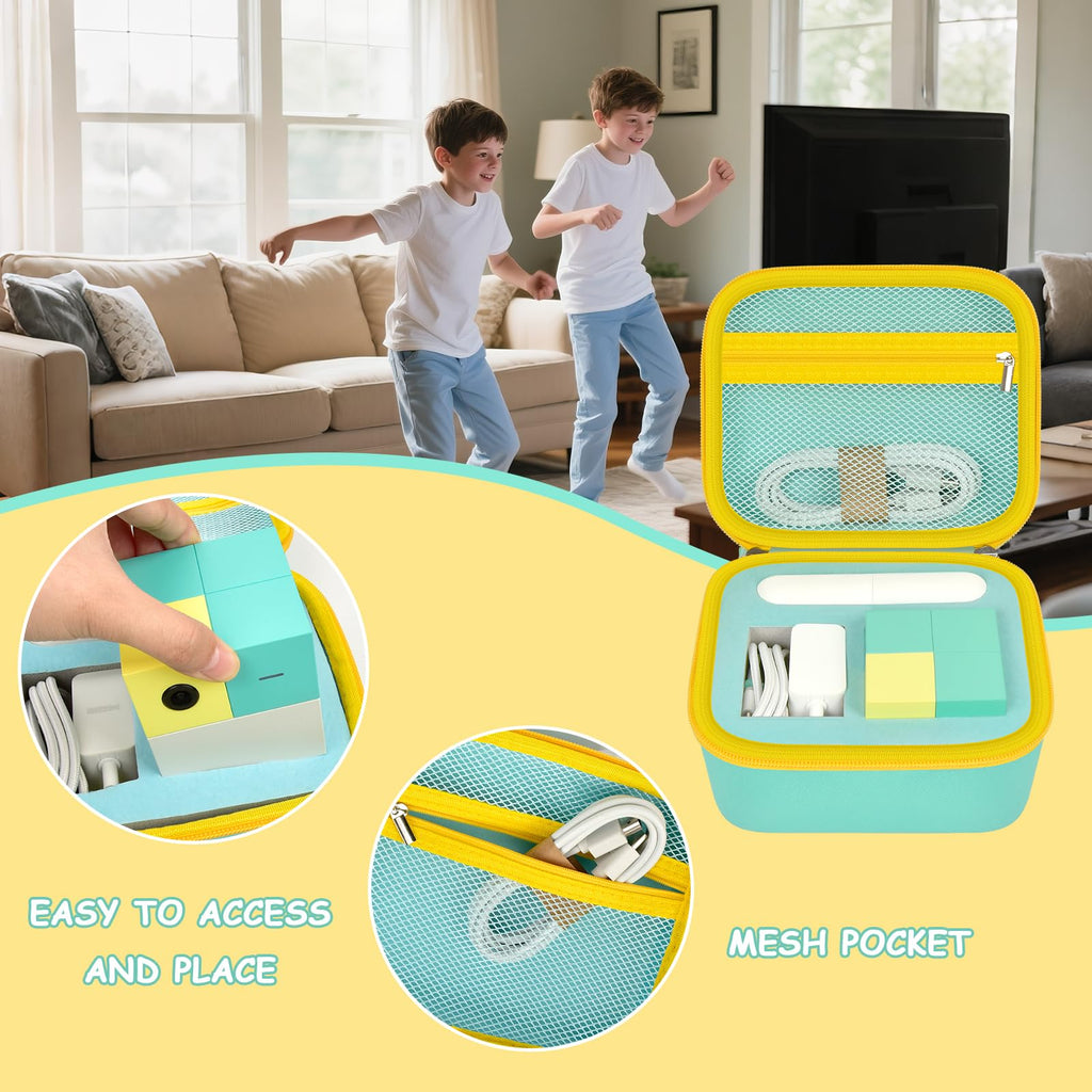 casmilee Case for Nex Playground Game System – Custom Foam Holder for Console, Remote & Play Pass, HDMI – Travel-Ready Storage for Nex Playground Accessories (Green)
