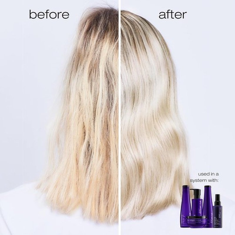 Shu Uemura Art of Hair Yubi Blonde Purple Shampoo - Color-Corrects Brassiness & Smooths Blonde Hair