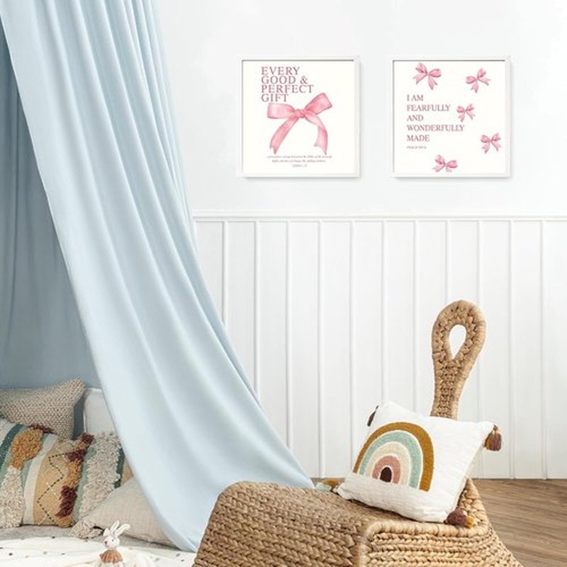 LARTSFRO Coquette Pink Bow Wall Art - Aesthetic Decor for Teen Girls | Set of 4 Unframed 10x10 Inch Prints