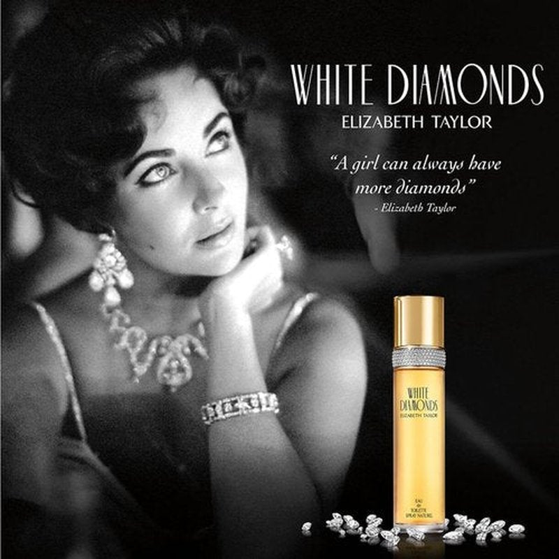 Elizabeth Taylor White Diamonds Women's Perfume - Long-Lasting Floral Eau de Toilette EDT Spray, 3.3 fl oz