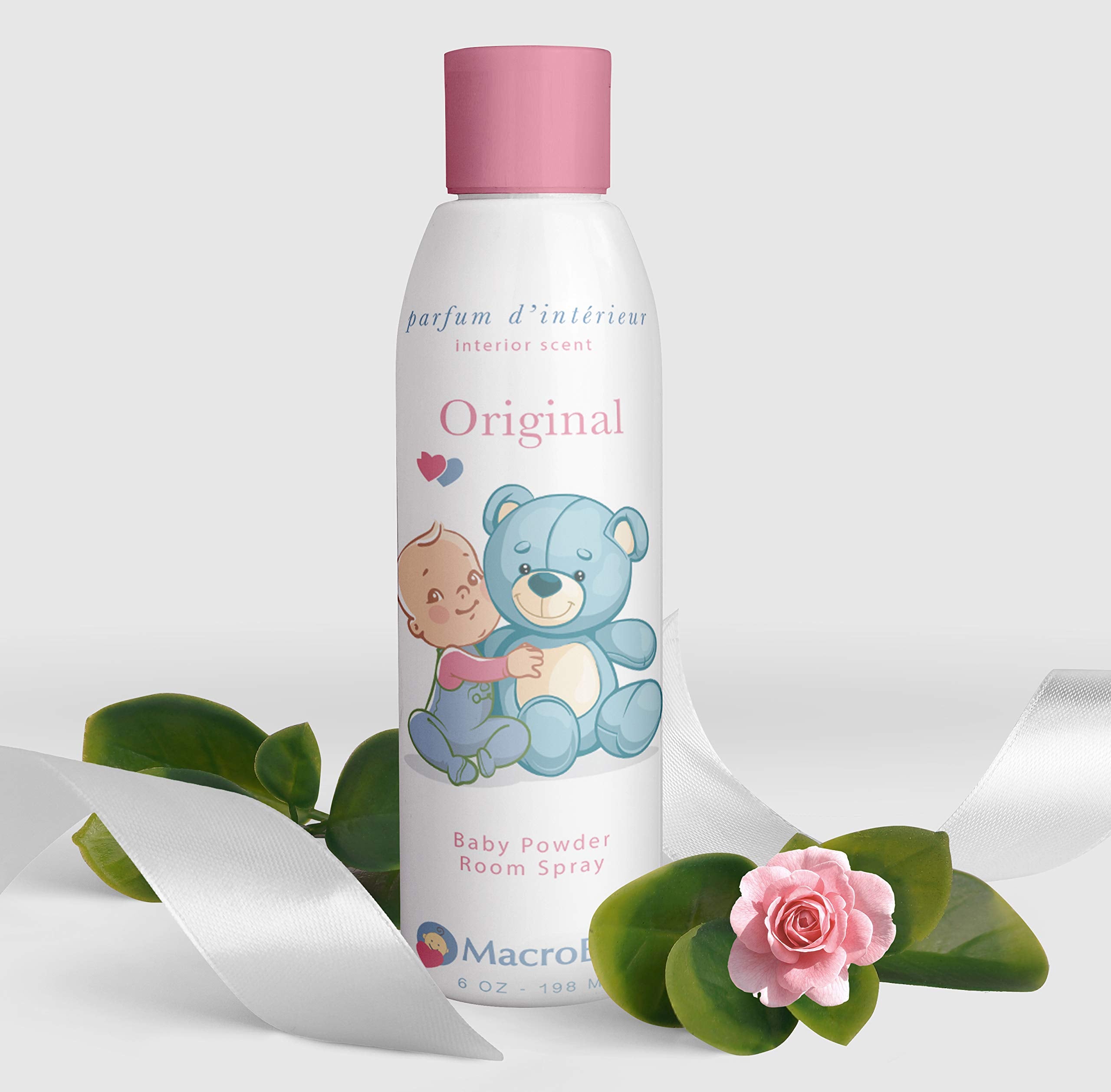 Room Spray - MacroBaby, Baby Room Spray, Baby Powder Spray Scent, Air Freshener, Nursery Spray | 6Oz | 198ml (Pack of 1)
