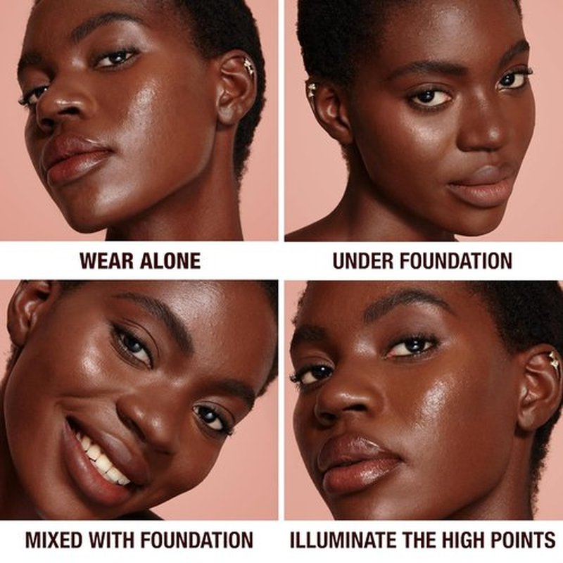 Charlotte Tilbury Hollywood Flawless Filter - Multi-Use Makeup Primer & Illuminating Highlighter - Smooths Skin, Sheer Coverage