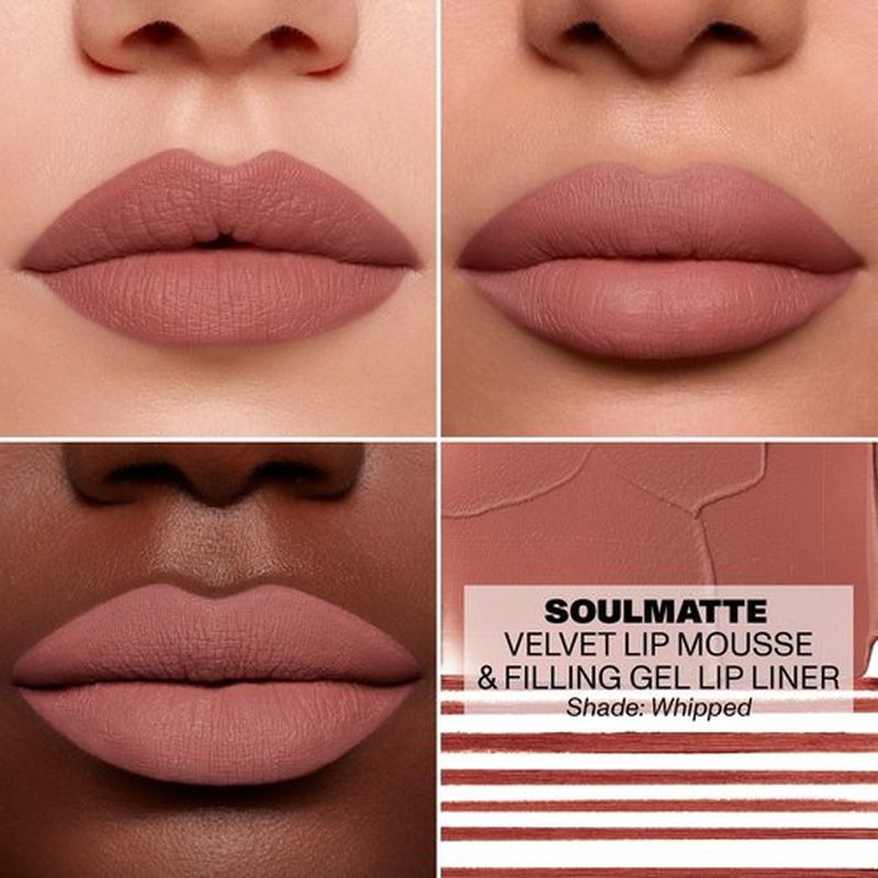 MORPHE Soulmatte Gel Lip Liner - Creamy Matte Formula for Precision Contouring - Whipped (0.007 oz)