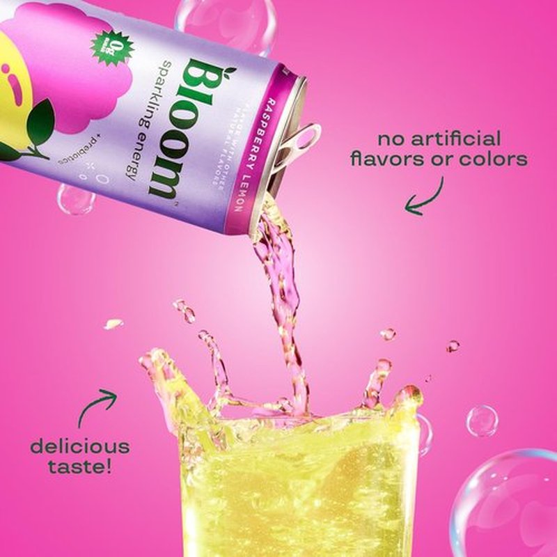 Bloom Nutrition Sparkling Energy Drink - Variety Pack with Natural Caffeine & Zero Sugar - 12oz (12 Pack)