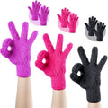 Aphlos 3 Pairs Reusable Microfiber Hair Dye Gloves for Hair Coloring & Cleaning - Protects Hands, Prevents Damage to Fragile Hair, Ensures Efficient Dye Application, Machine Washable Eco-Friendly Use