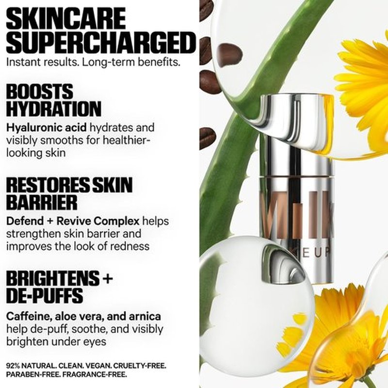 Milk Makeup Future Fluid Concealer - Medium-to-Full Coverage | 12-Hour Wear, Crease-Proof, Vegan